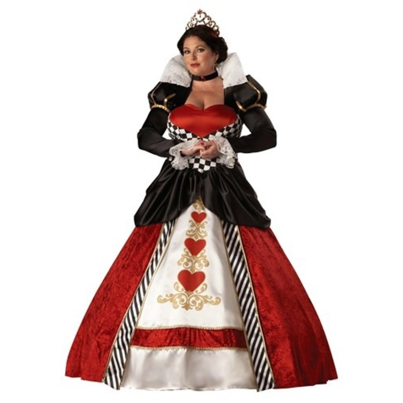Women's Plus Size Queen of Hearts Costume 2X
