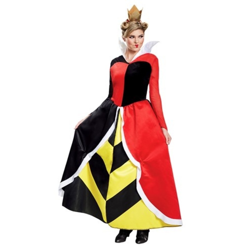 Alice in Wonderland Deluxe Women's Queen of Hearts Costume Small