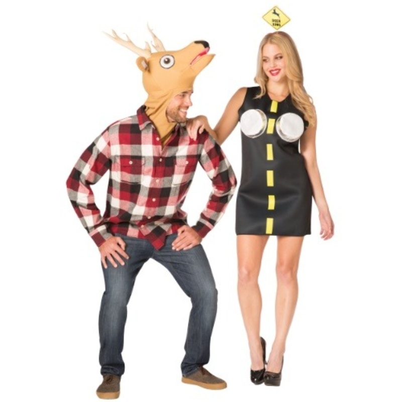 Deer in Headlights Costume Set for Couples Standard