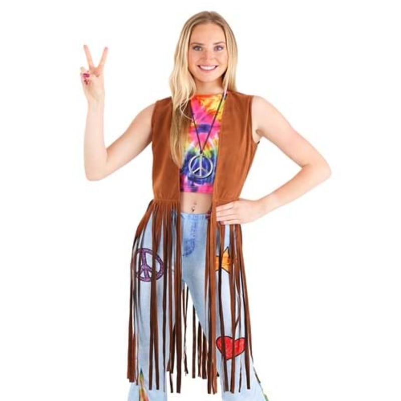 Hippie Costume Vest Small