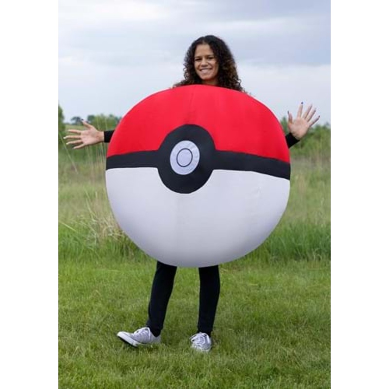 Inflatable Pok Ball Adult Costume Standard