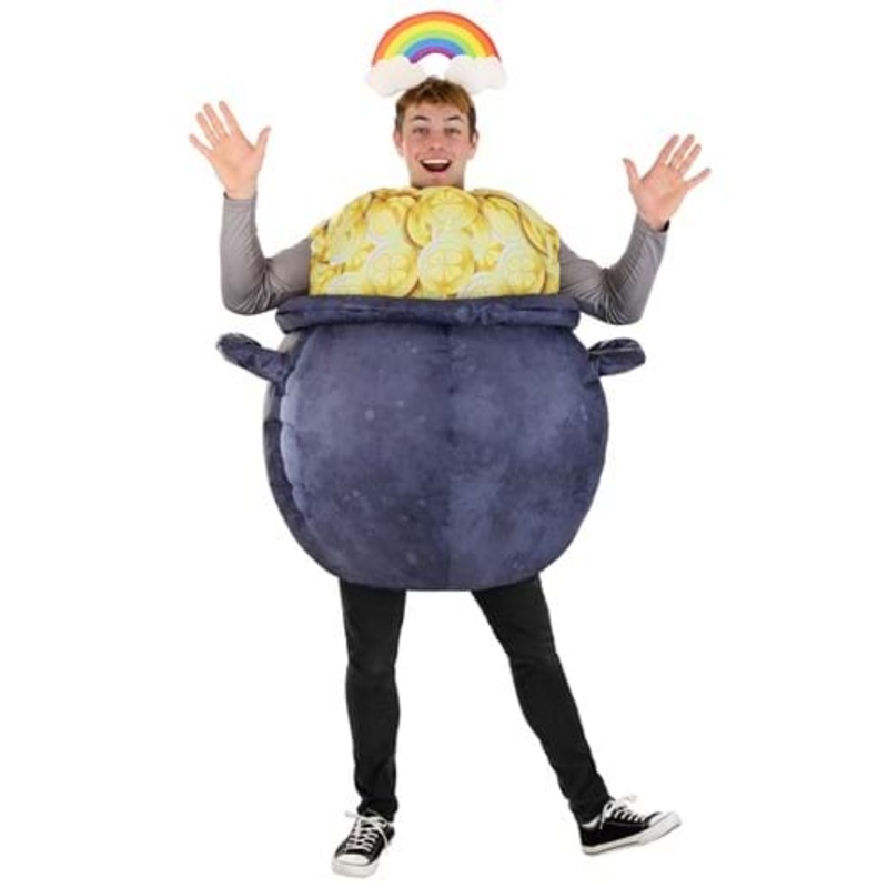 Inflatable Pot of Gold Costume for Adults Standard