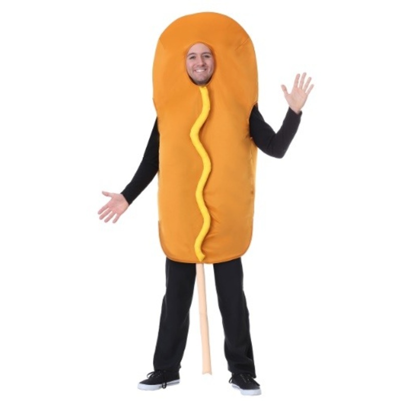 Men's Corndog Costume Medium