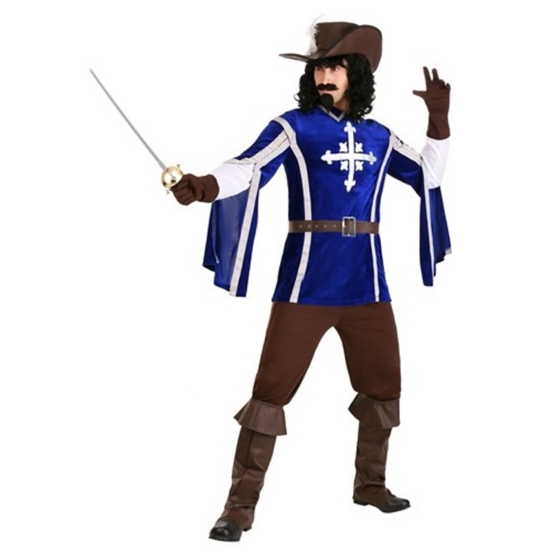 Men's Mighty Musketeer Costume  Medium