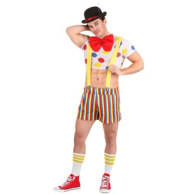 Men's Sexy Clown Costume Small