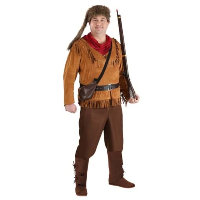 Plus Size Davy Crockett Costume for Men 2X