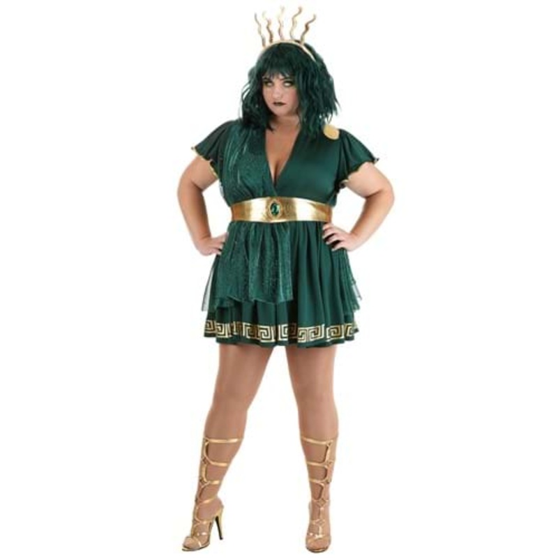 Plus Size Stunning Medusa Costume for Women 1X