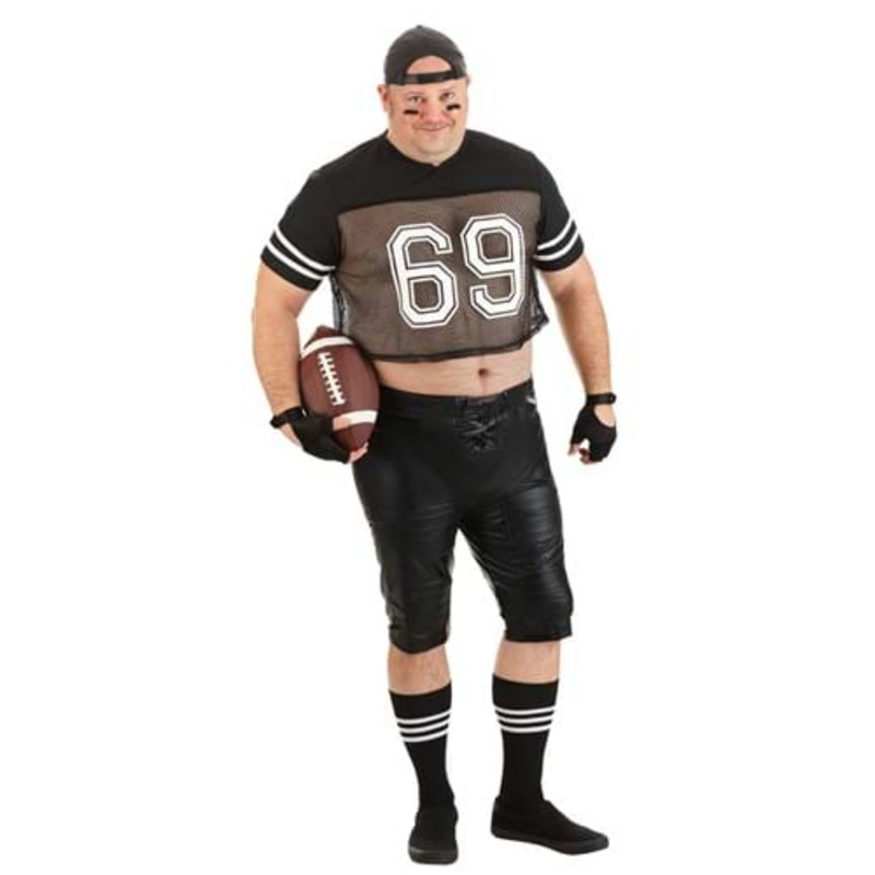 Plus Size Tight End Footballer Costume for Men 2X