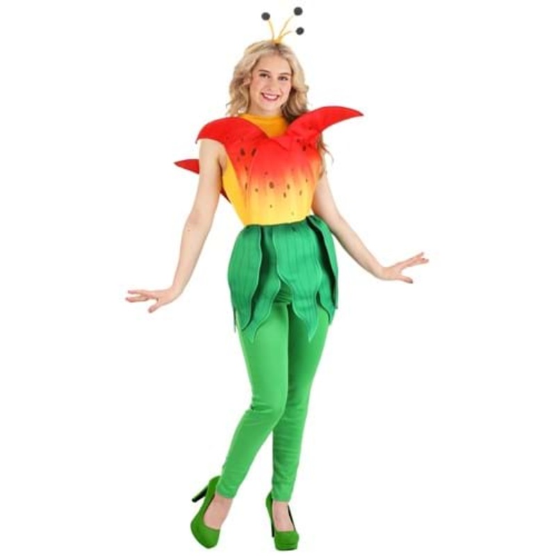 Tiger Lily Flower Costume for Women Small