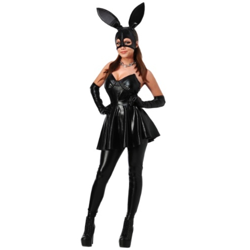Women's Sexy Vinyl Bunny Costume X-Small