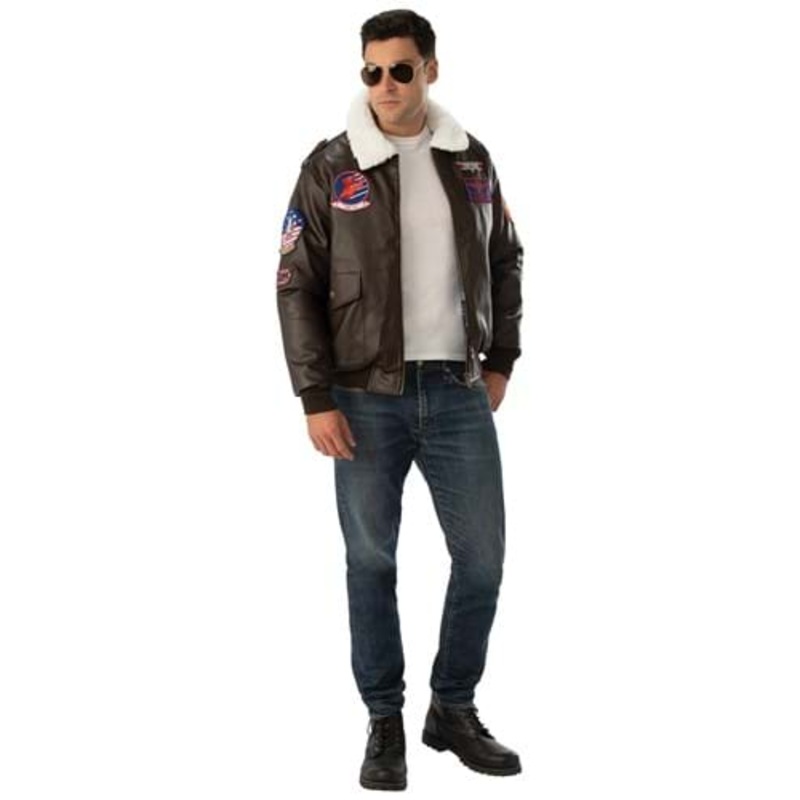 Adult Top Gun Costume Bomber Jacket Standard