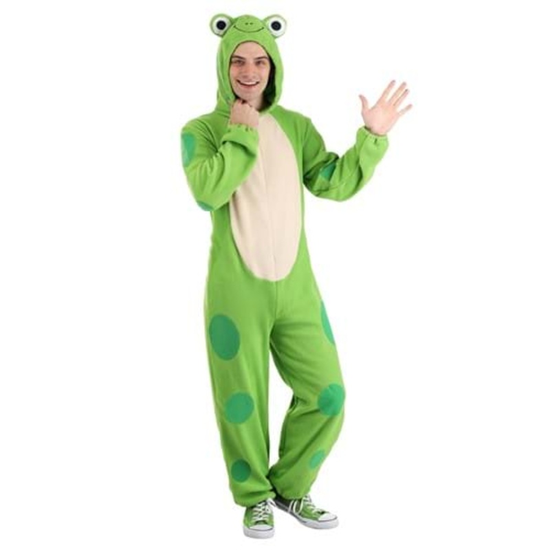 Frog Onesie Costume for Adults Small