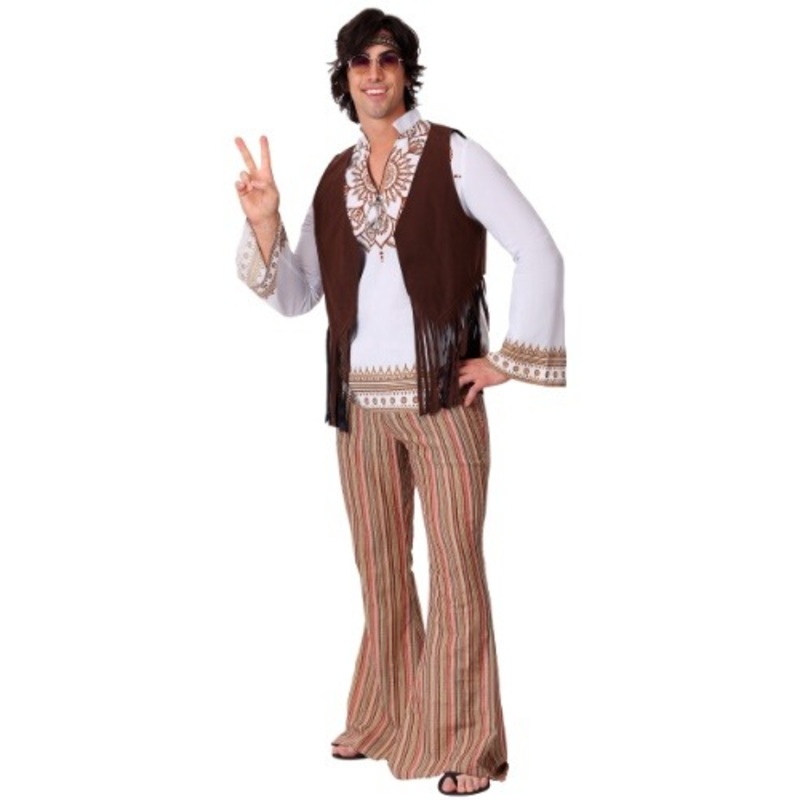 Men's Woodstock Hippie Costume Small