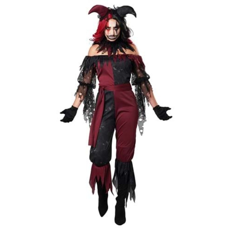 Plus Size Psycho Jester Women's Costume 1X
