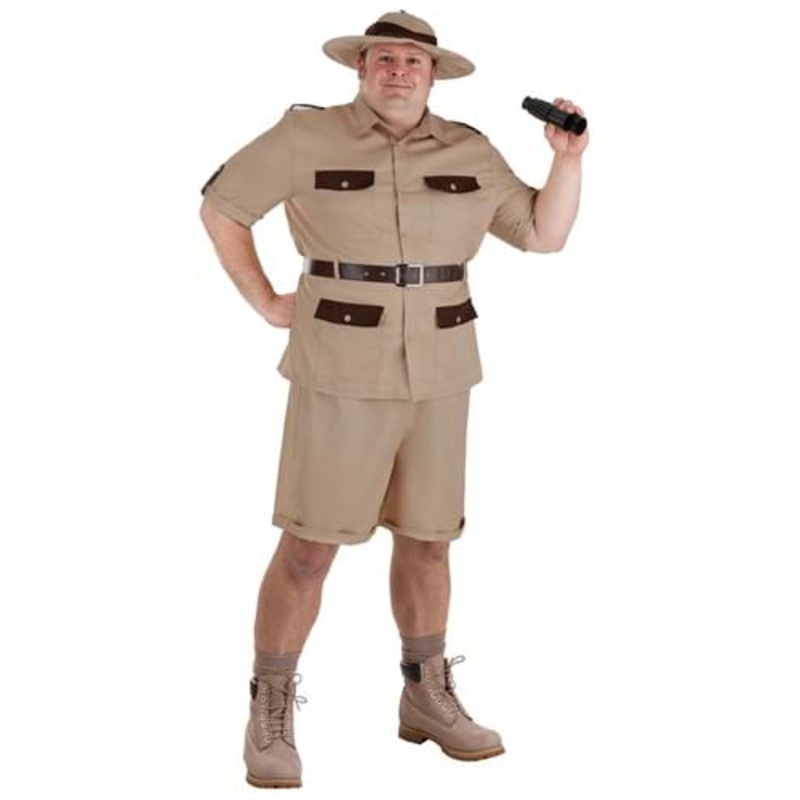 Plus Size Safari Explorer Costume for Men 2X