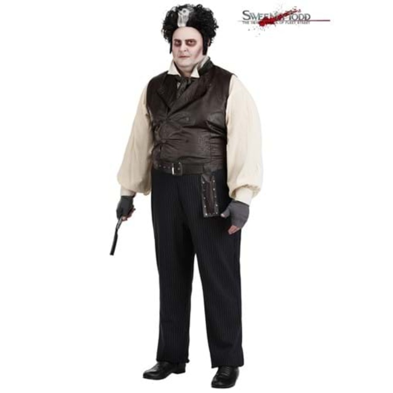 Plus Size Sweeney Todd Costume for Men 2X