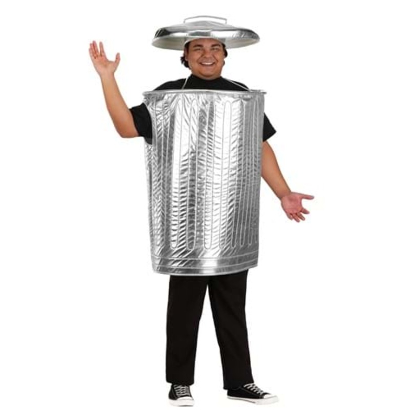 Plus Size Trash Can Costume for Adults Standard