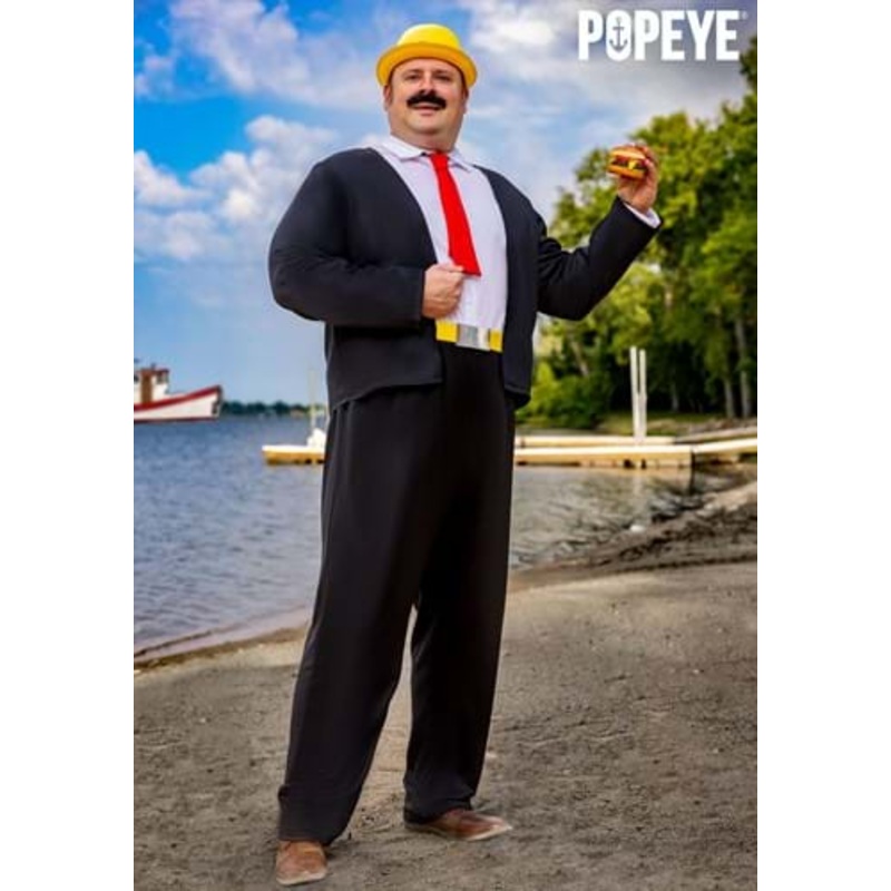 Plus Size Wimpy Popeye Costume for Men 2X