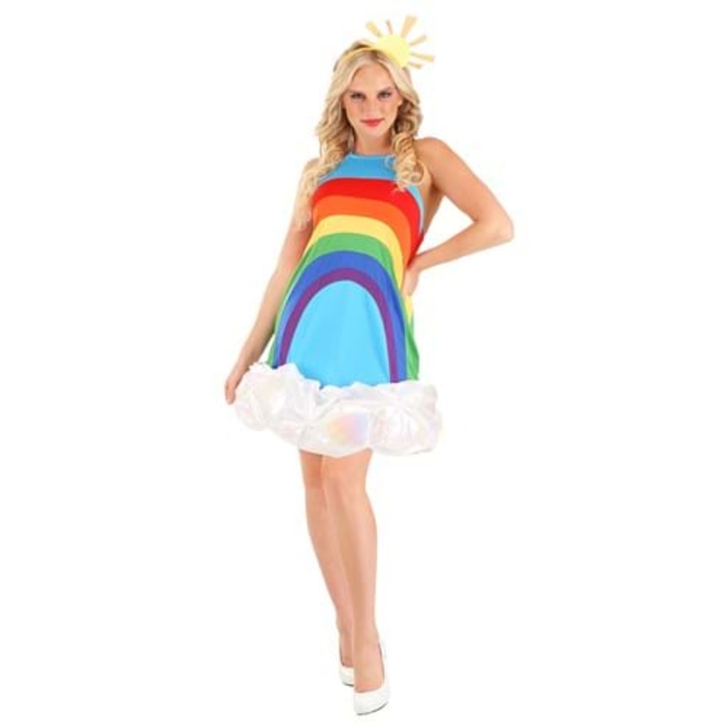 Rainbow Dress Costume for Women Small