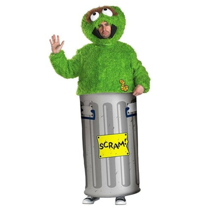 Sesame Street Oscar the Grouch Costume for Adults  X-Large