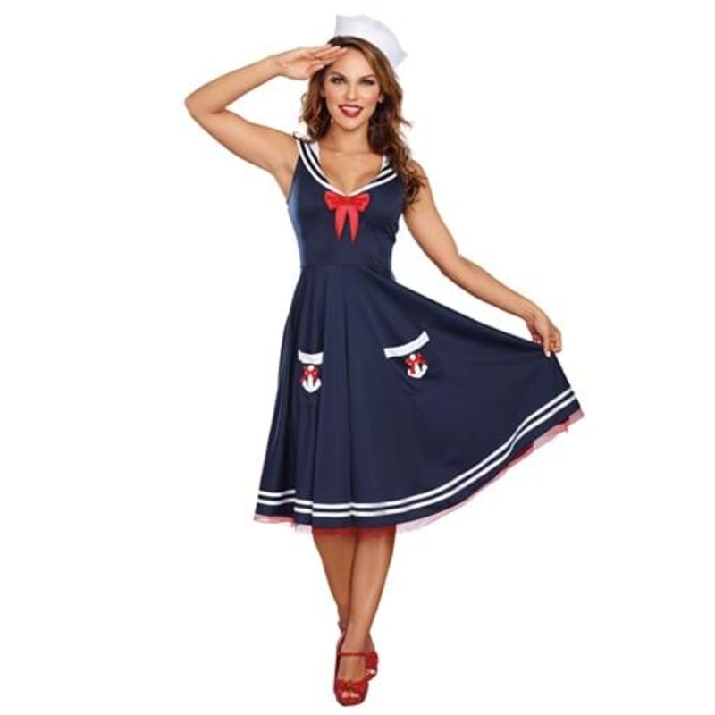 Women's All Aboard Costume Dress Small