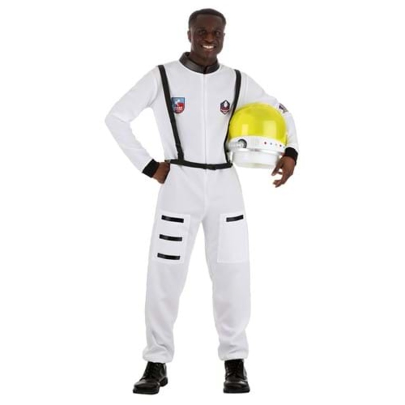 Classic White Astronaut Costume for Adults Small/Medium
