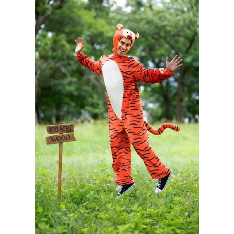 Deluxe Winnie the Pooh Tigger Costume for Adults Medium
