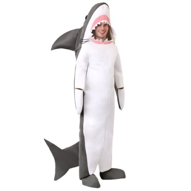 Great White Shark Costume for Adults Medium