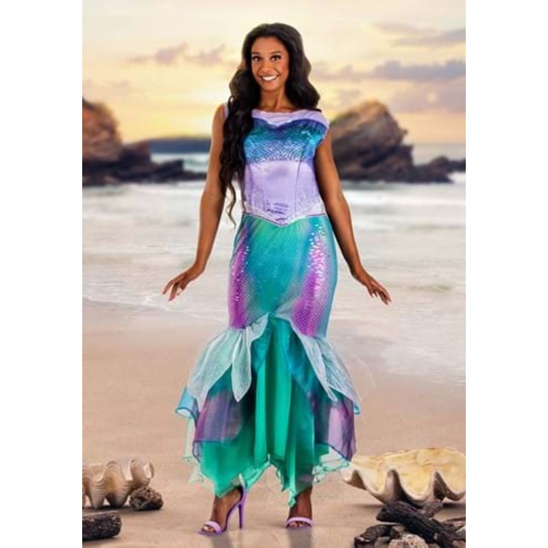 Little Mermaid Live Action Deluxe Ariel Costume for Women Small