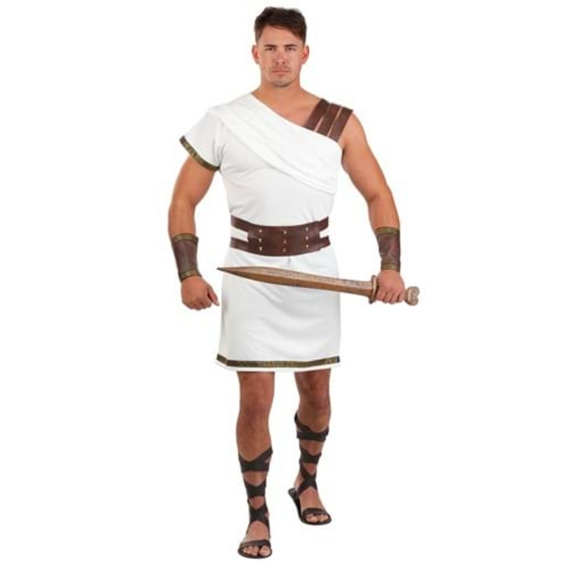 Men's Deluxe Greek Warrior Costume Small