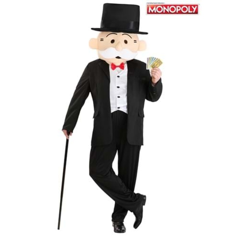 Men's Plus Size Mr. Monopoly Costume 2X