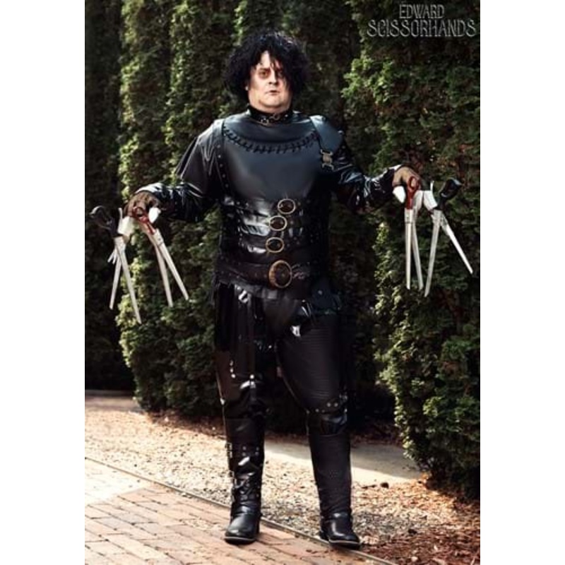Plus Size Authentic Edward Scissorhands Men's Costume  2X