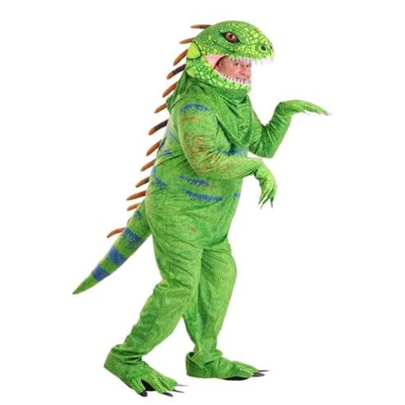 Plus Size Green Iguana Costume for Adults 2X