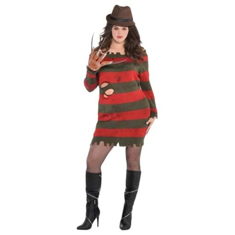 Plus Size Nightmare Ms. Krueger Costume for Women 3X