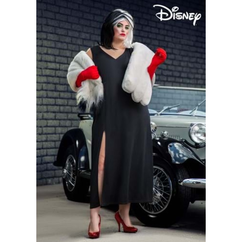 Plus Size Prestige Cruella De Vil Stole Costume for Women 1X