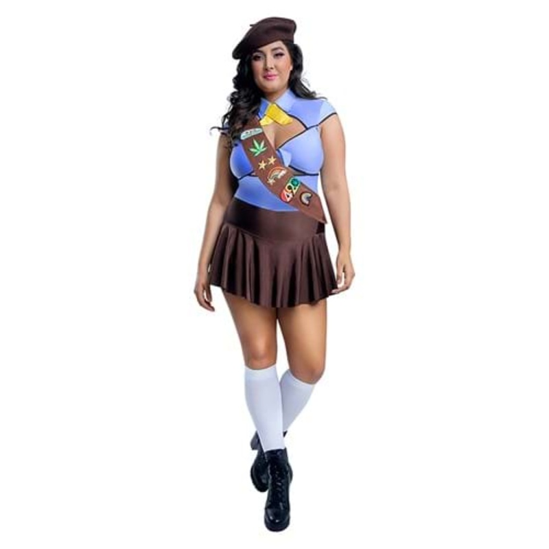 Plus Size Special Brownie Scout Women's Costume 1X