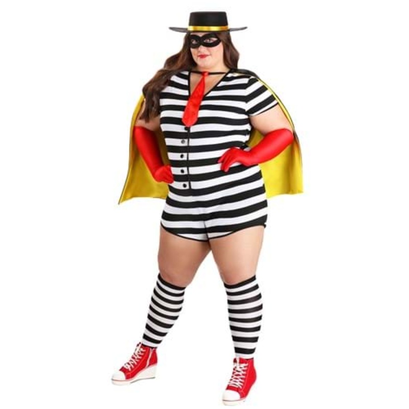 Plus Size Women's Burglar Costume 1X