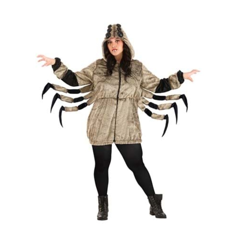 Plus Size Women's Cozy Tarantula Costume 1X