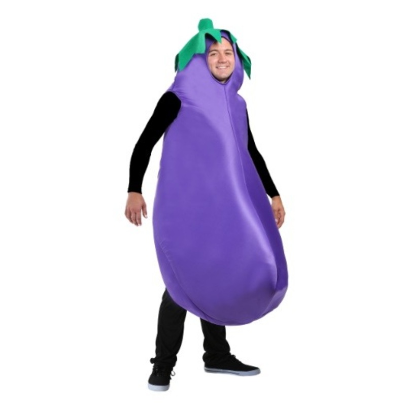 Purple Eggplant Costume for Adults Standard