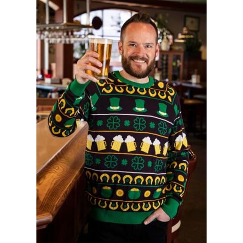 St Patrick's Fair Isle Adult Sweater X-Small