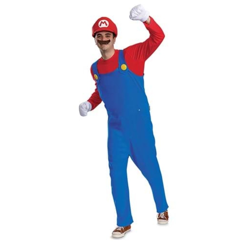 Super Mario Bros Premium Mario Costume for Men Small/Medium