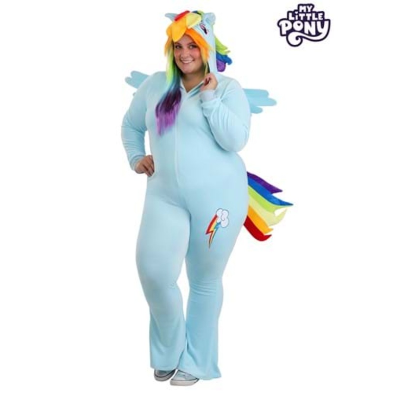 Women's Plus Size My Little Pony Rainbow Dash Costume 1X