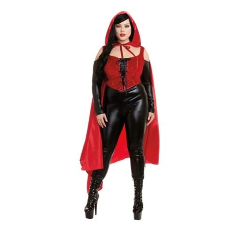 Women's Plus Size Seductive Red Costume 1X