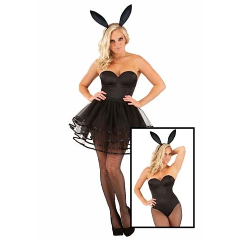 Women's Posh Black Bunny Costume X-Small