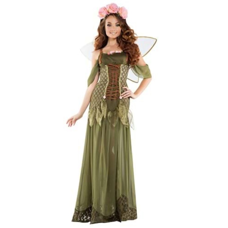 Women's Rose Fairy Princess Costume Small