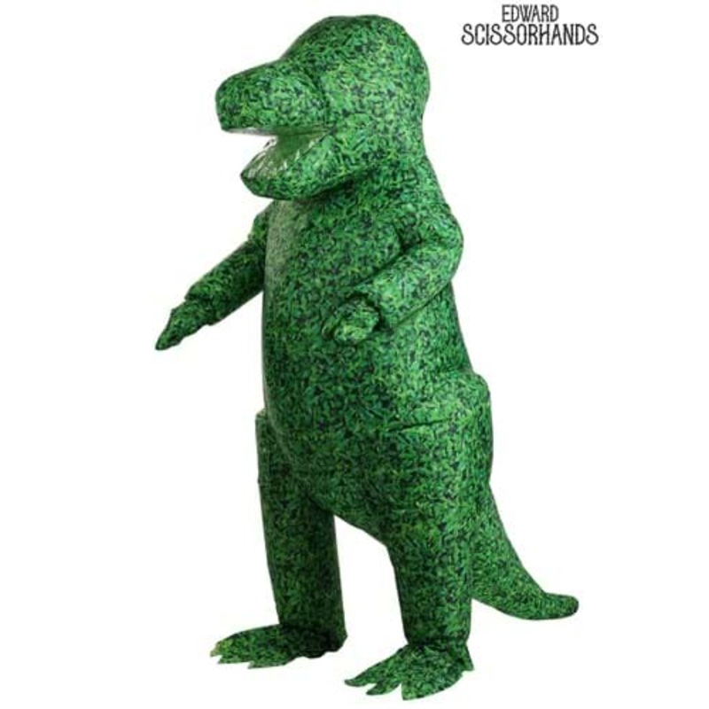 Adult Edward Scissorhands Topiary Dinosaur Inflatable Costume Standard