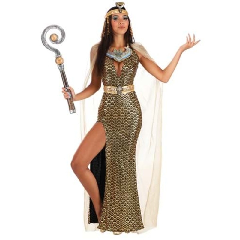 Commanding Cleopatra Costume Dress for Women Medium