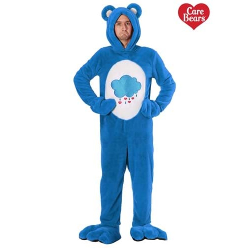 Deluxe Care Bears Grumpy Bear Costume for Adults X-Small