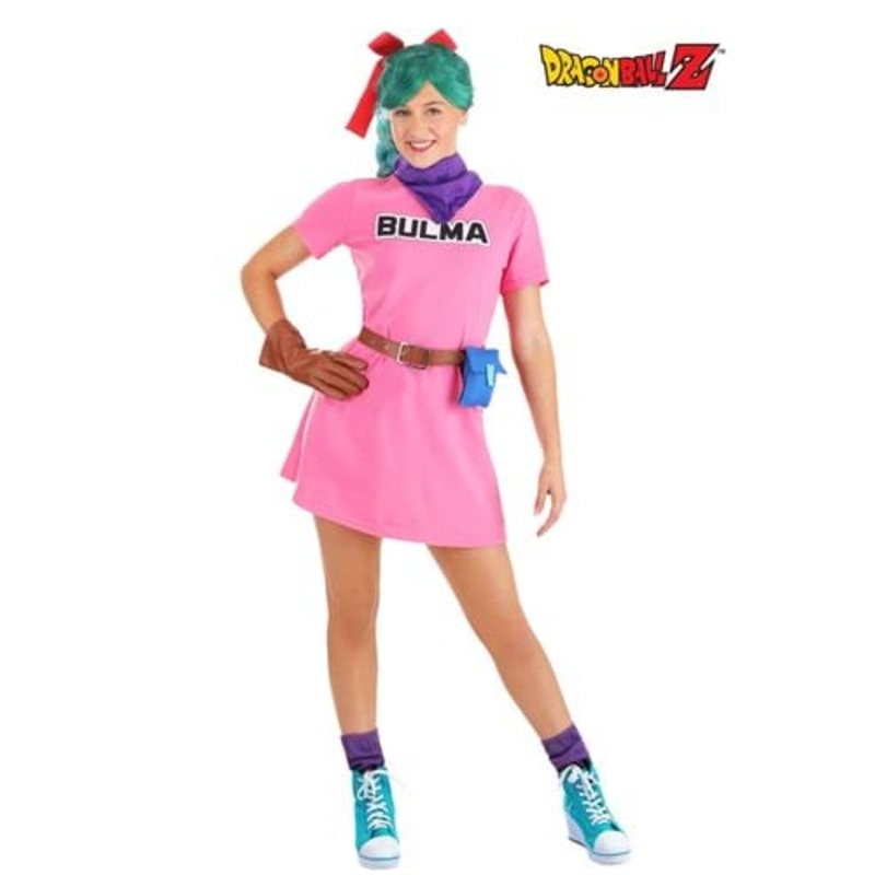 Dragon Ball Bulma Costume Dress for Women Small