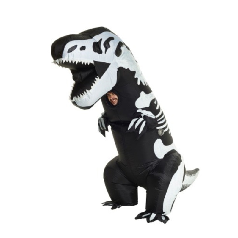 Inflatable Skeleton T-Rex Costume Standard